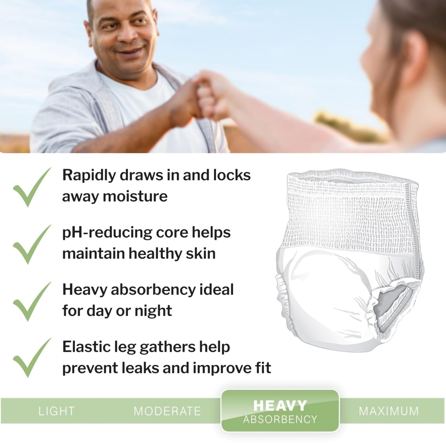 McKesson Ultra Adult Incontinence Underwear, [22 Count], Heavy Absorbency, Small, 22-36 in. Unisex Bladder Leak Protection, Pull-On Style with Tear-Away Sides, Postpartum and Incontinence Support