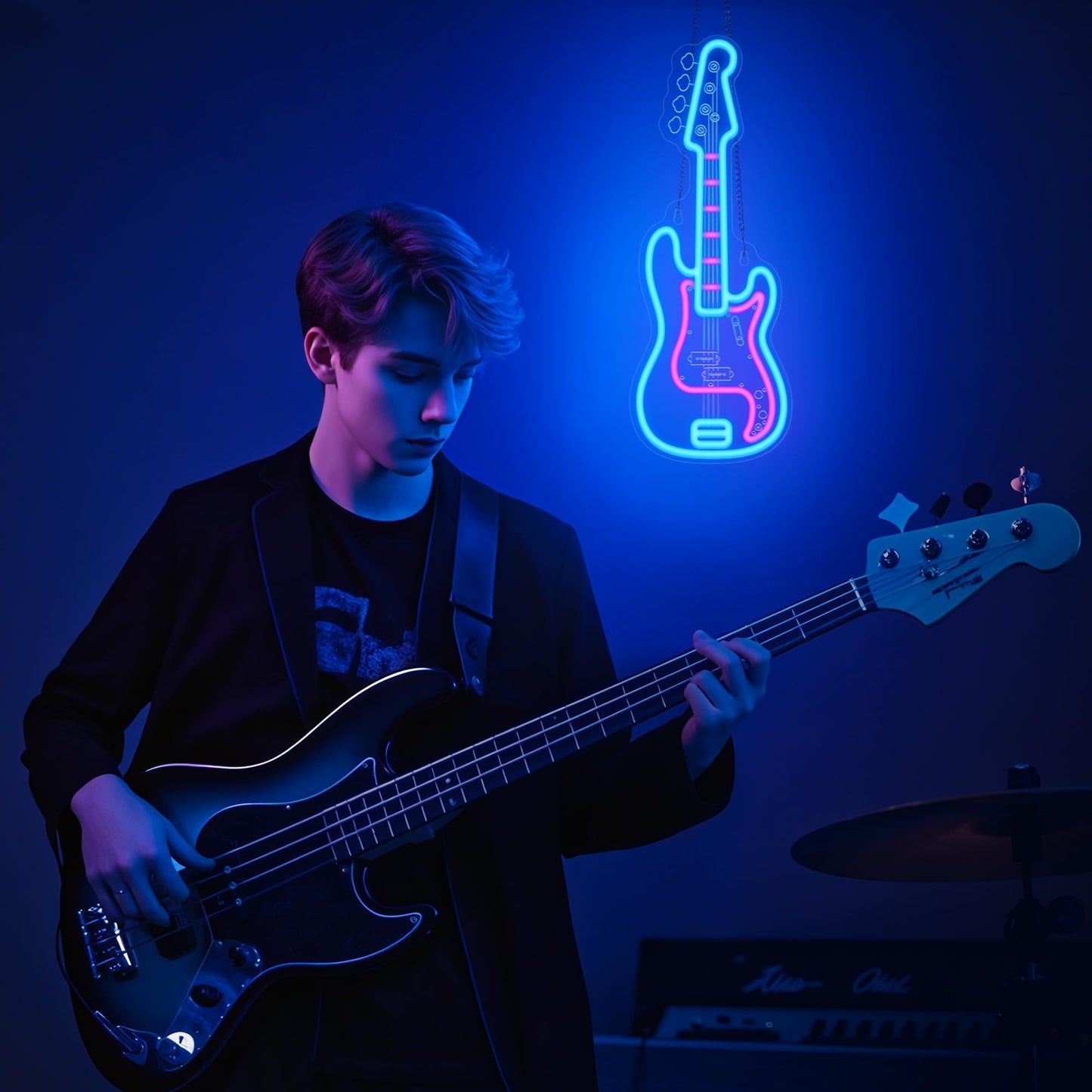 Coolgift Mart Bass Guitar Neon Sign  Dimmable Led Bass Guitar Room Decor Light With Usb Powered  Decorations For Bedroom Living Room Club Music Studio  Gifts For Bass Guitars Players Guitarists Music Lovers