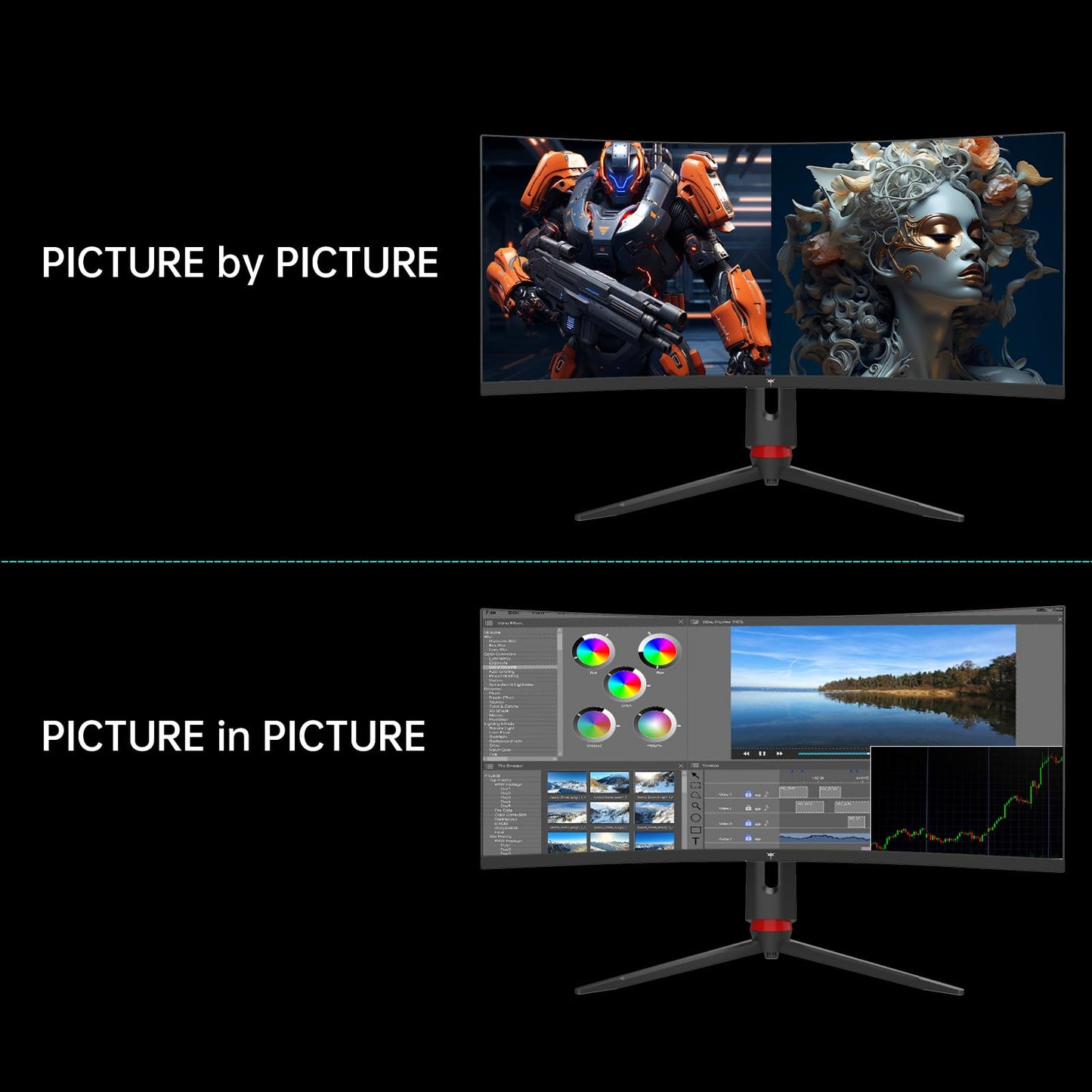 KTC 34 Inch Curved Ultrawide Gaming Monitor, 21:9, 3440x1440p 165Hz 1ms, 1500R Curved Monitor, Freesync G-sync Compatible, HDMI 2.0 x2 & DP1.4 x 2, Height/Tilt/Swivel/Pivot, H34S18S