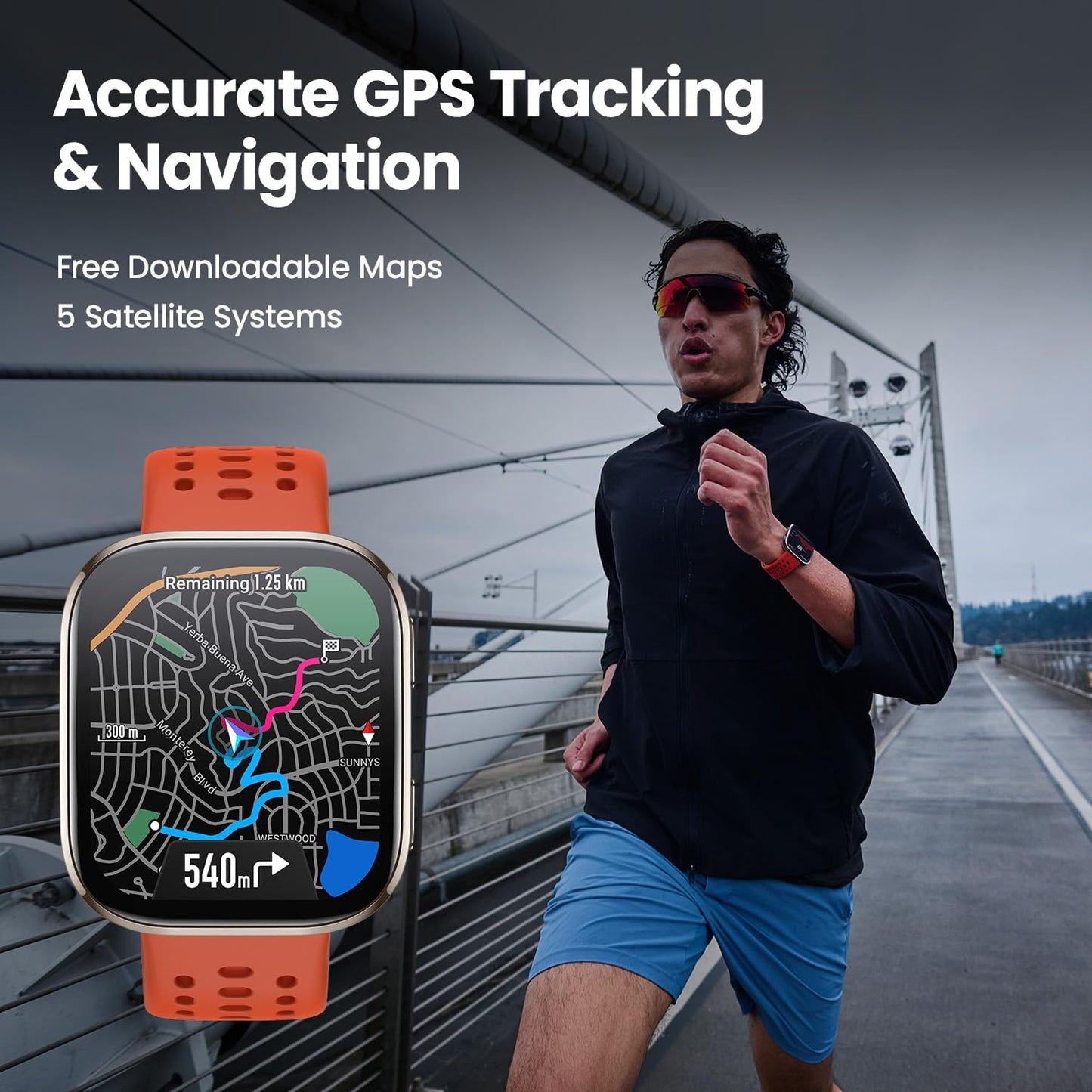 Amazfit Bip 6 Smart Watch 46mm, 14 Day Battery, 1.97" AMOLED Display, GPS & Free Maps, AI, Bluetooth Call & Text, Health, Fitness & Sleep Tracker, 140+ Workout Modes, 5 ATM Water-Resistance, Charcoal