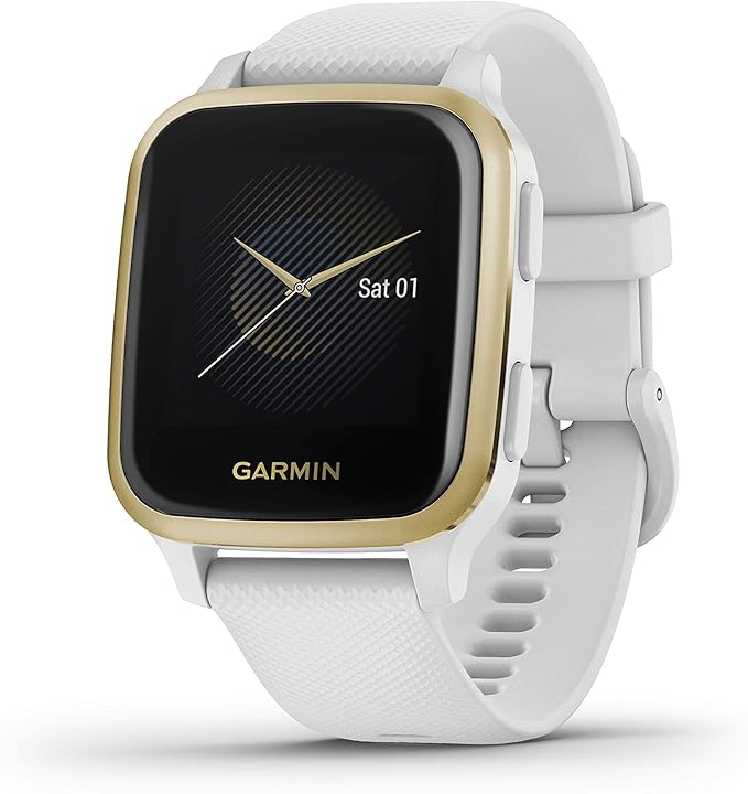 Garmin Venu Sq, 010-02427-01 GPS Smartwatch with Bright Touchscreen Display, Up to 6 Days of Battery Life, Light Gold and ...