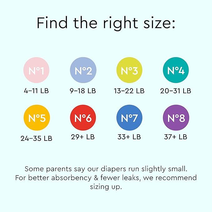 LILLYDOO Baby Diapers - Size 1 (4-11 lbs), Half-Monthly Supply (72 Count), Leak Protection, Skin-Friendly, Ultrasoft, Perfume- & Chlorine-Free, Hypoallergenic, Dermatologist Tested, Oeko-TEX®