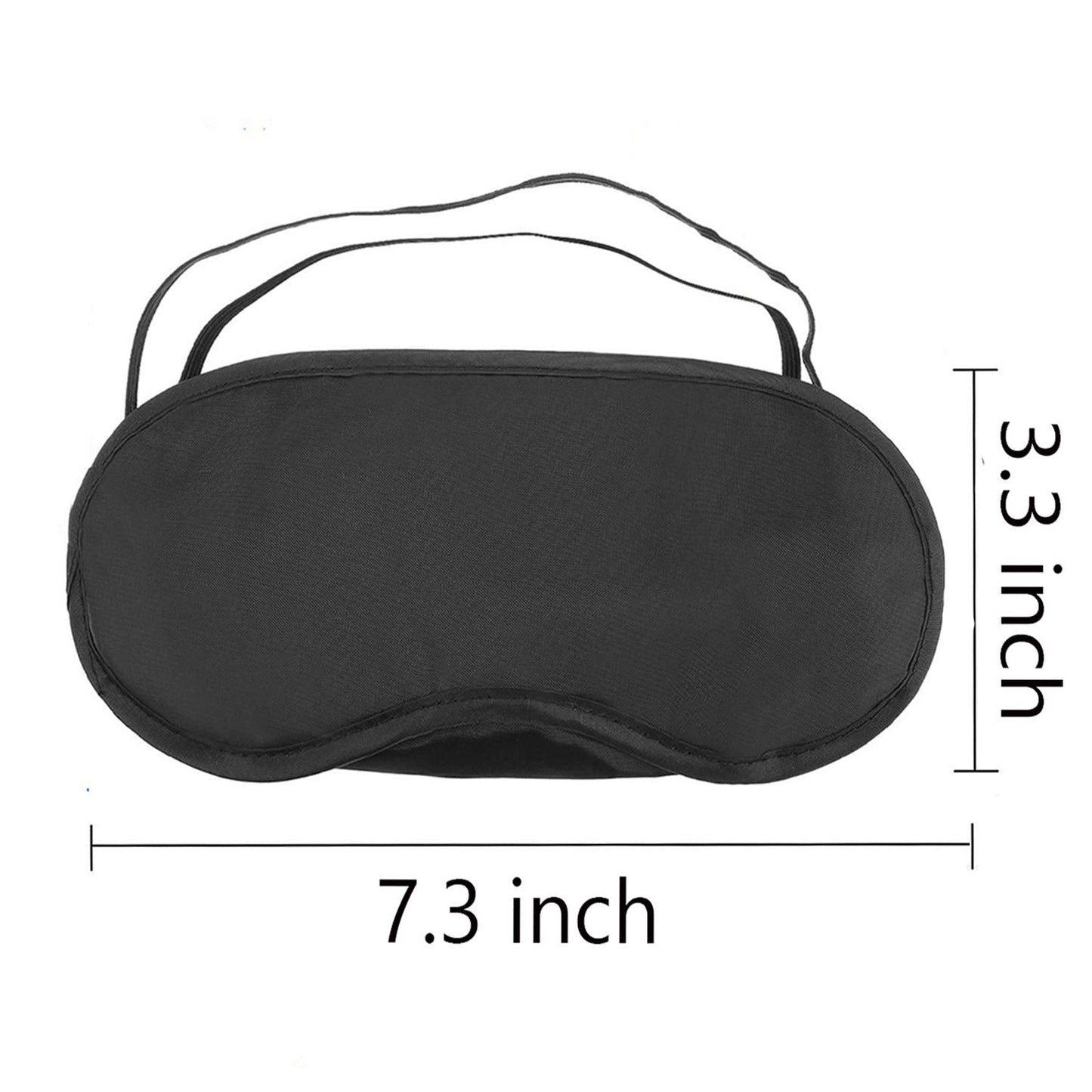 30 Pcs Eye Mask Sleep Blindfold with Nose Pad and Elastic Strap for Travel Sleep, Game Sleeping, Black