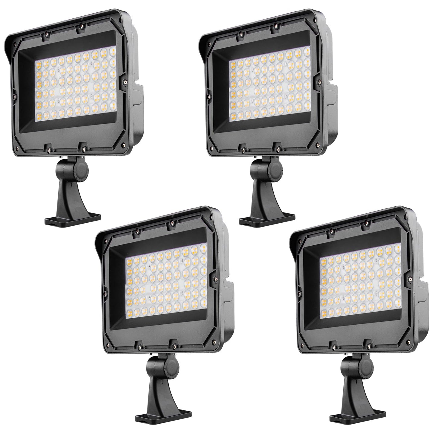 Lightdot 240W(240X1W Led) Parking Lot Lighting 36000Lm 5000K Parking Lot Lights With Dusk To Dawn Photocell  Ip65 Arm Mount Outdoor Led Street Lighting-4Pack (Coverage: 66~88Ft At Height:30~40Ft)