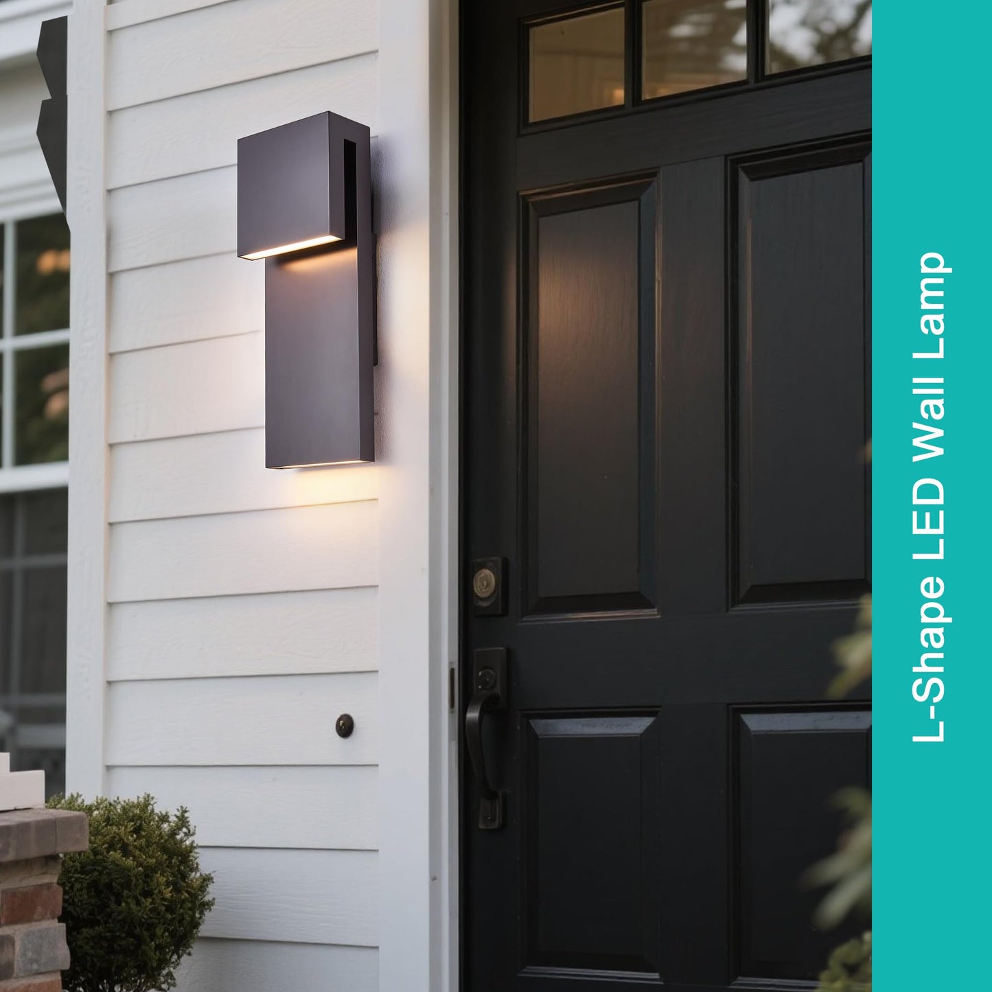 Tarentlight Outdoor Wall Lights Modern Exterior Lighting Fixtures  3000K Integrated Led  Wall Sconce Lighting 2 Packs  Bronze Outside Wall Mount Lights For House Front Door Porch Garage Patio