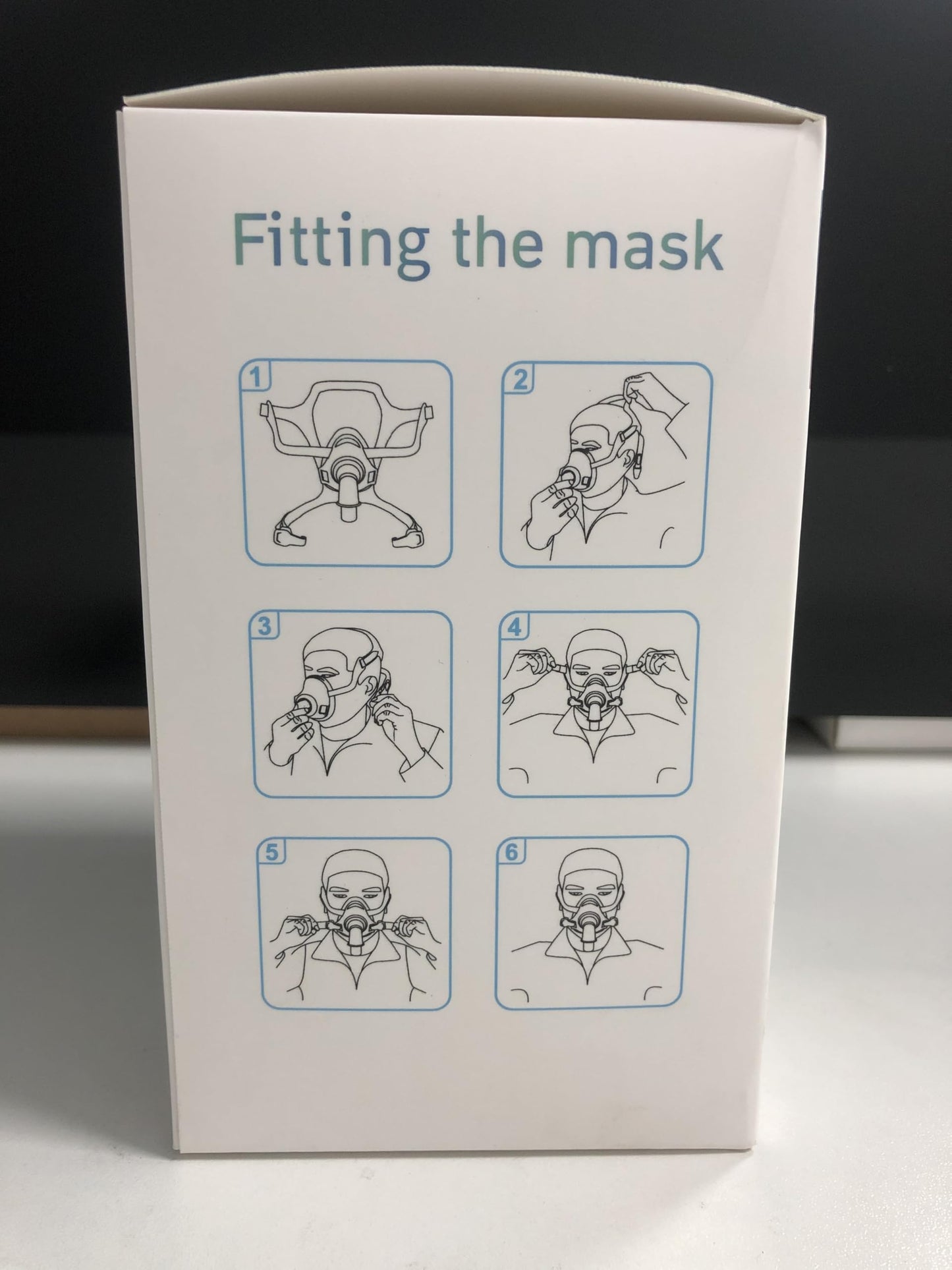 Full Face CPAP Mask, TMS Comfort Series Nasal CPAP Mask Includes Headgear, Cushion, Frame and Elbow (M Size)