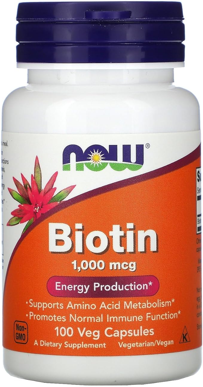 NOW Foods Biotin 1000 MCG - 100 Capsules