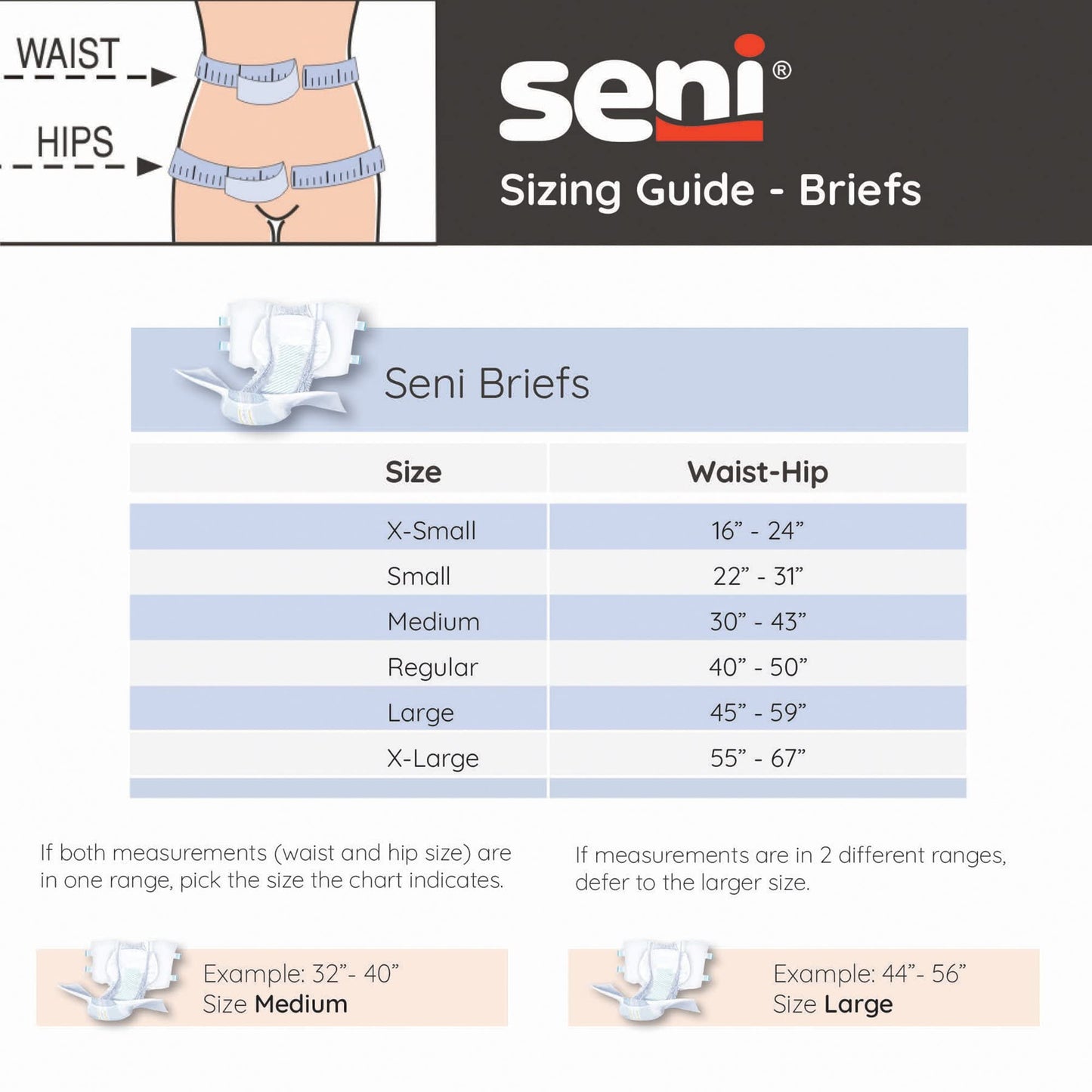 Seni Super Quatro Unisex Adult Incontinence Briefs with Tabs, Size Large (45"-59"), 36 Count (4 Packs of 9), Severe Absorbency, Disposable Overnight Briefs for Men & Women