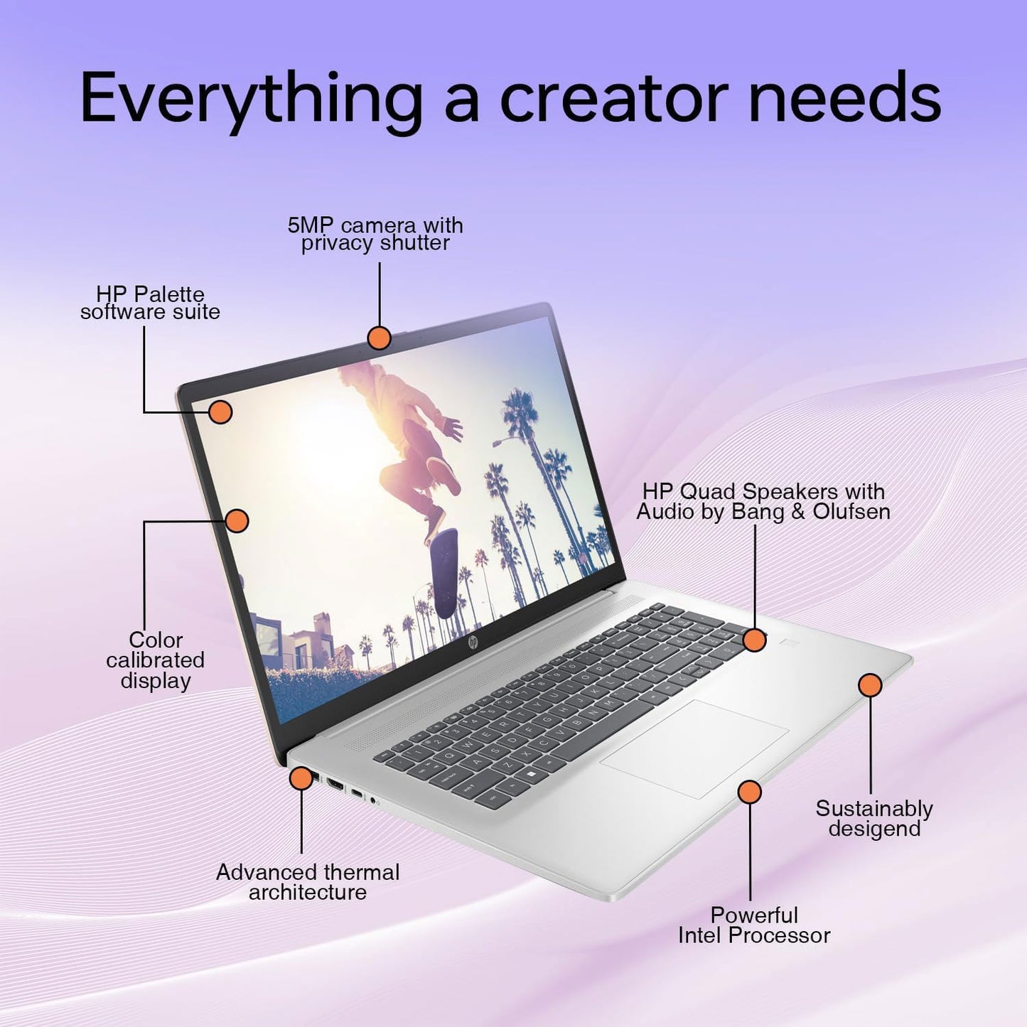 Hp Essential Laptop, 17.3 Fhd Display, Intel Core I5-1334U, 32Gb Ram, 1Tb Pcie M.2 Ssd, Wi-Fi 6, Webcam, Backlit Keyboard, Windo
