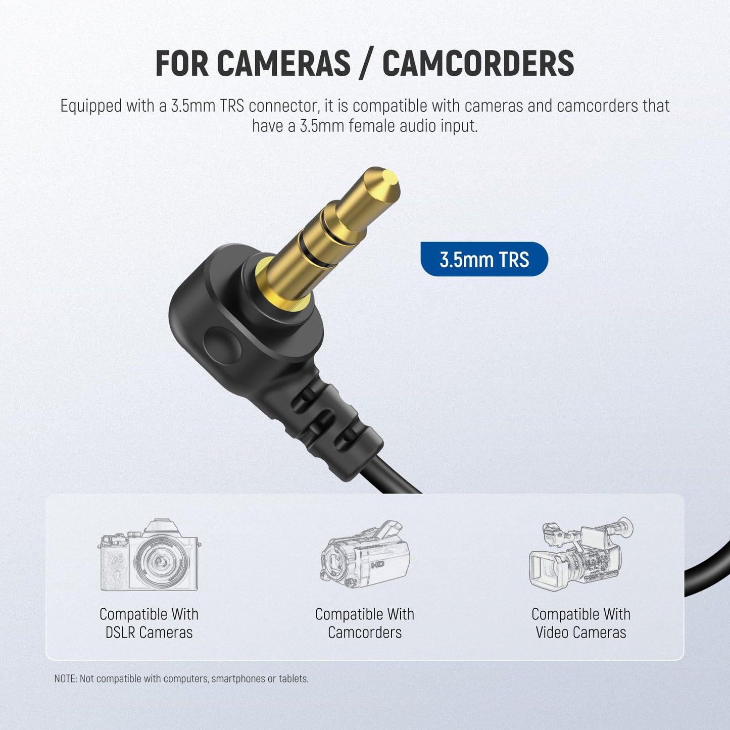 Neewer Mini Lavalier Microphone (2 Pack), 6.6Ft/2M Clip On Wired Condenser Lapel Lav Mic With 3.5Mm Trs Connector Compatible Wit