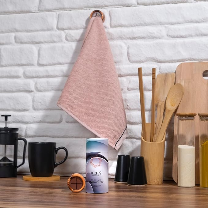 HEFA Towel Holder, Towel Hooks, Dish Towel Holder, Kitchen Organization, Bathroom Accesories, Kitchen Towel Hook, Kitchen Towel Holder, Christmas Gift, Kitchen Gadgets 4 Pack