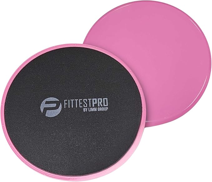 Limm Core Sliders for Working Out - Exercise Sliders Fitness, Stability, Ab, Legs & Full Body (Set of 2) - Bonus Carry Bag...