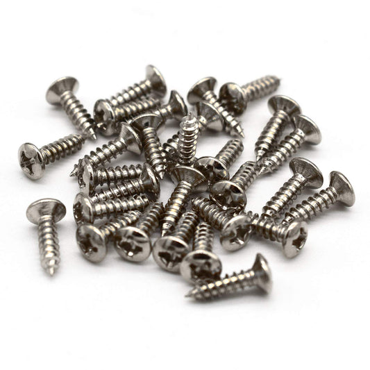 100 Pack #4 X 1/2 Inch Stainless Steel Guitar Pickguard Screws Phillips For Fender Guitars Uncoated