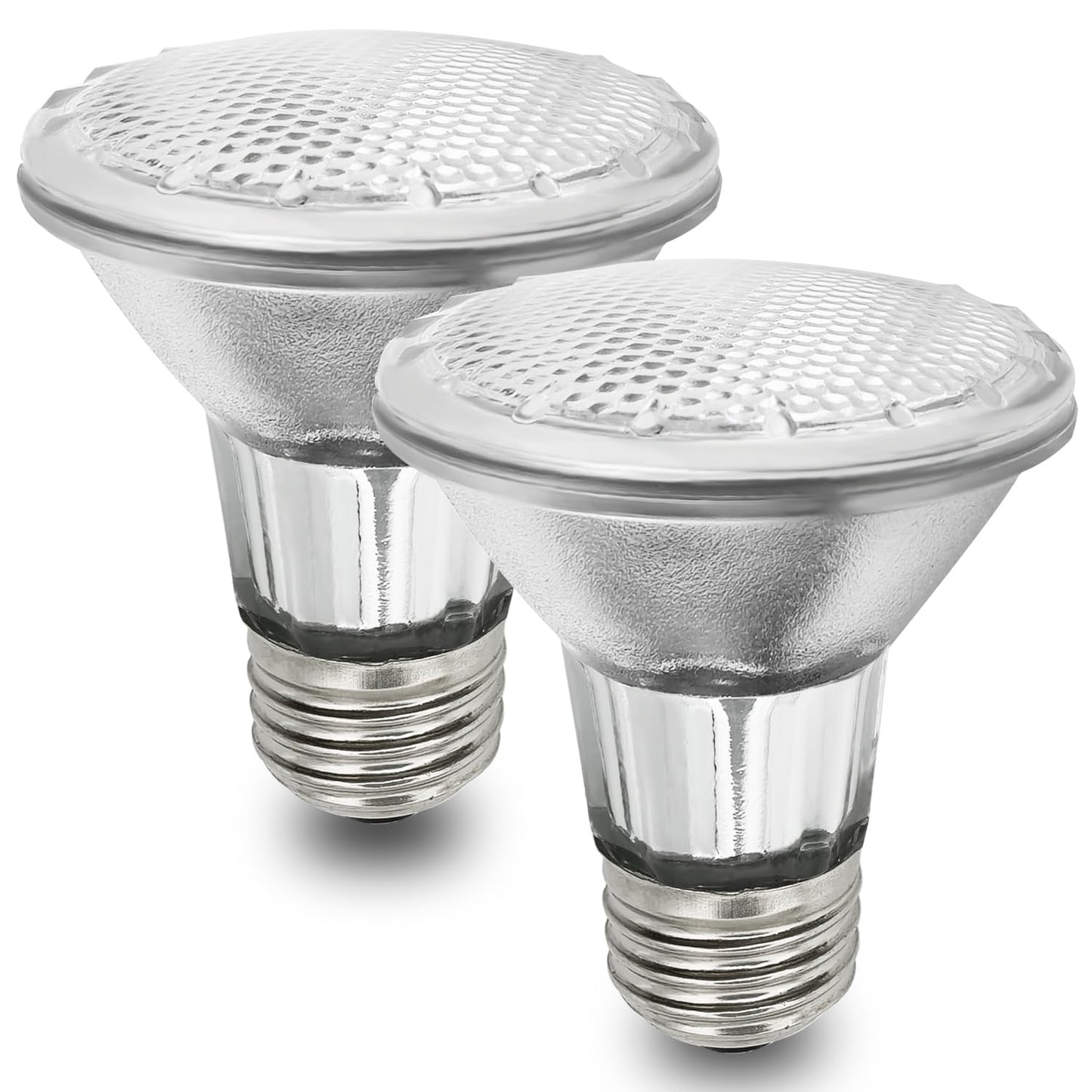BOGAO Par20 Bulbs, 2 Pcs 120V 50W Par20 Light Bulbs, E26 Medium Base Long Lasting Life High Output Reflector Flood Lights Replacement Range Hood Light - Warm Light