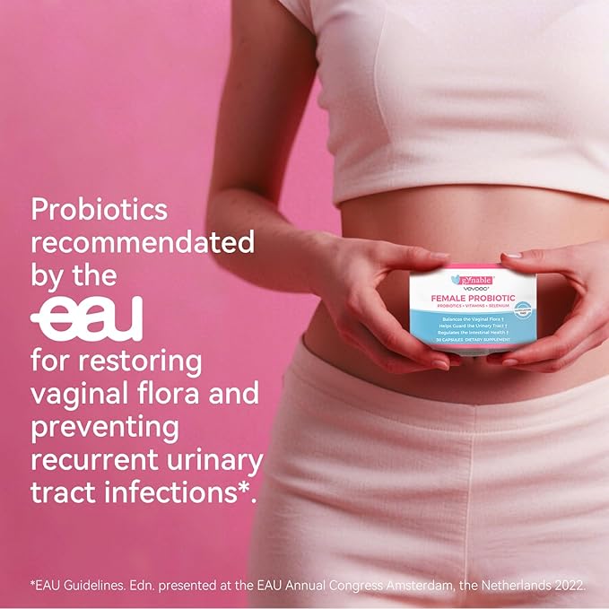 Gynable Vaginal Probiotics for Womem,Female Probiotic for pH Balance with Lactobacillus 5 Billion CFU Probiotics Blend,Selenium-Vitamin D3,Promote Healthy Vaginal Odor & Vaginal Flora,30 Count