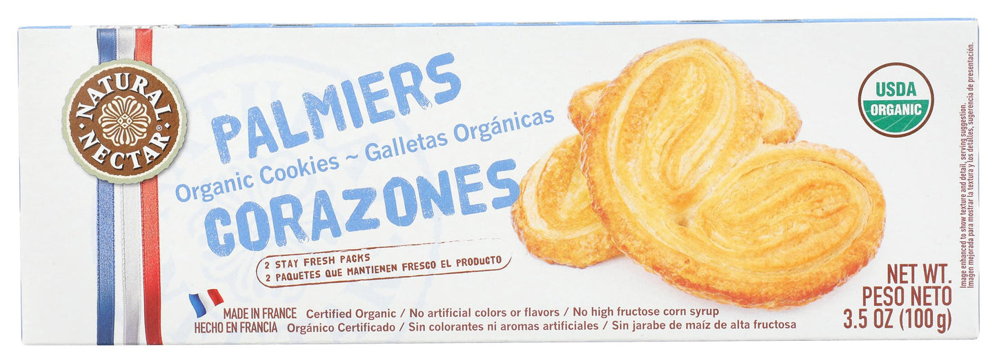 NATURAL NECTAR Organic Palmiers Cookies, 3.5 OZ