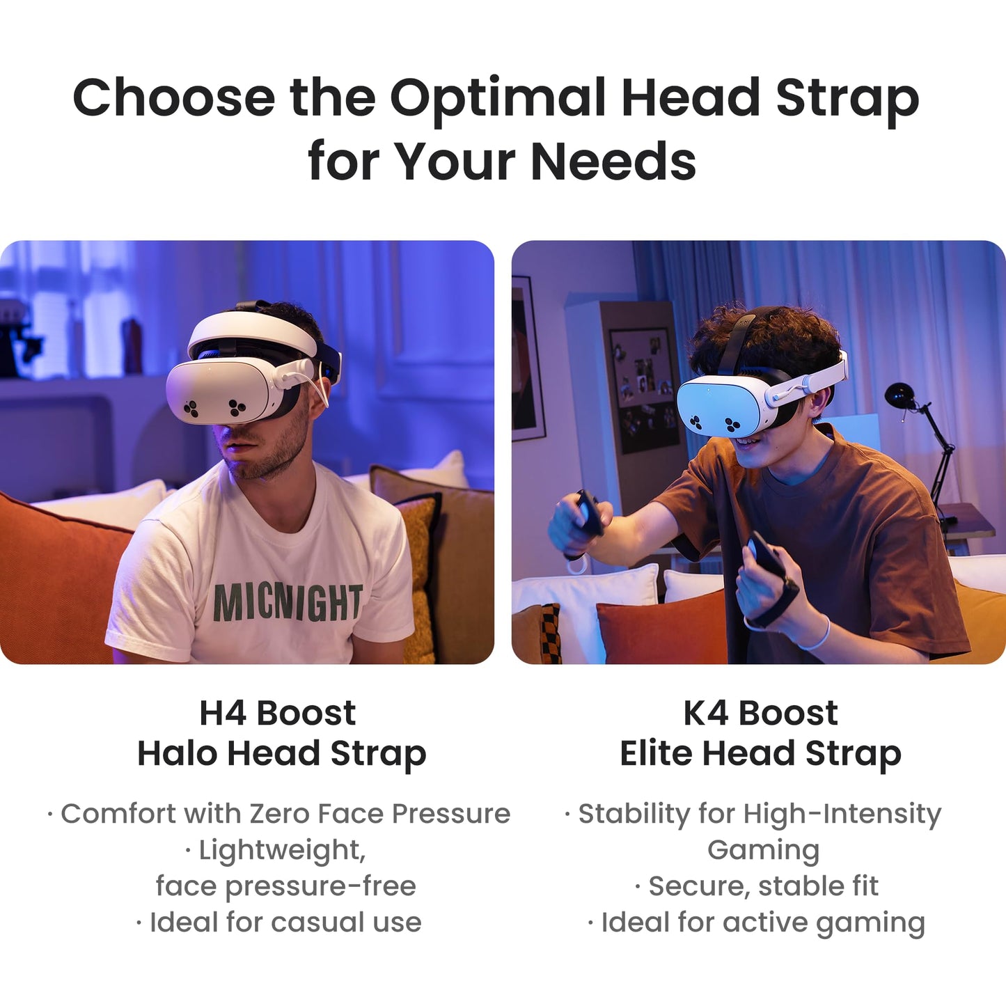 KIWI design H4 Boost Comfort Battery Head Strap Accessories for Meta/Oculus Quest 3/3S, Dual Fast Charge The VR Headset and Battery Strap in 2.5h, Halo Strap Reduce Facial Pressure, Not for Quest 2