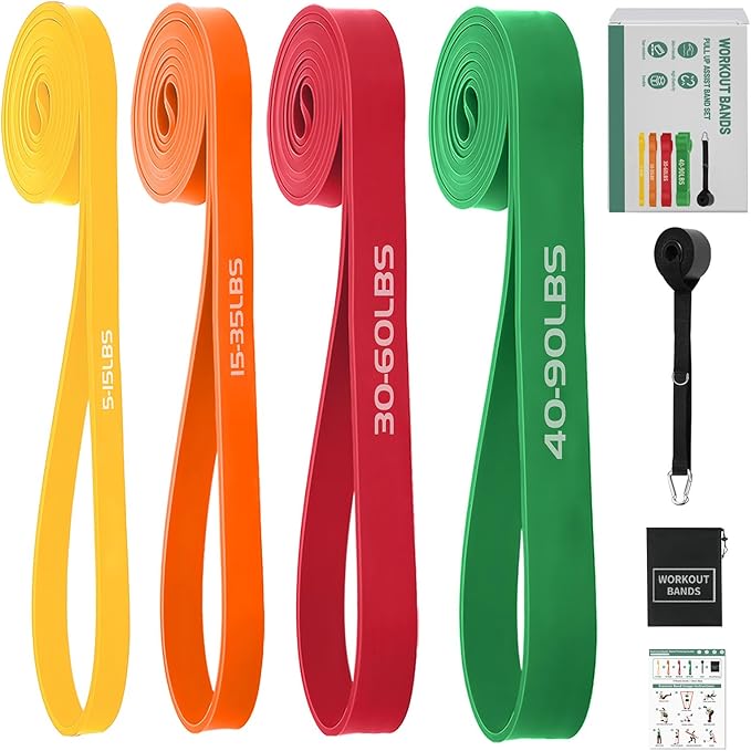 Resistance Bands,Exercise Bands,Workout Bands,Resistance Bands Set for Legs,Pull Up Bands,Stretch Bands for Exercise,Muscl...
