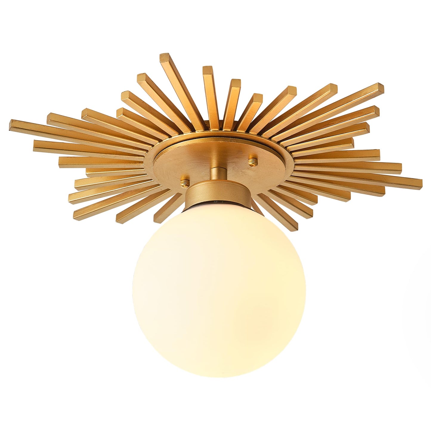 Gold Chandeliers For Dining Room Semi Flush Mount Ceiling Lights Over Table Pendant Lamp For Kitchen Bedroom Entryway Hallway Living Room  E26 Base  Bulb Not Included  18 Inch