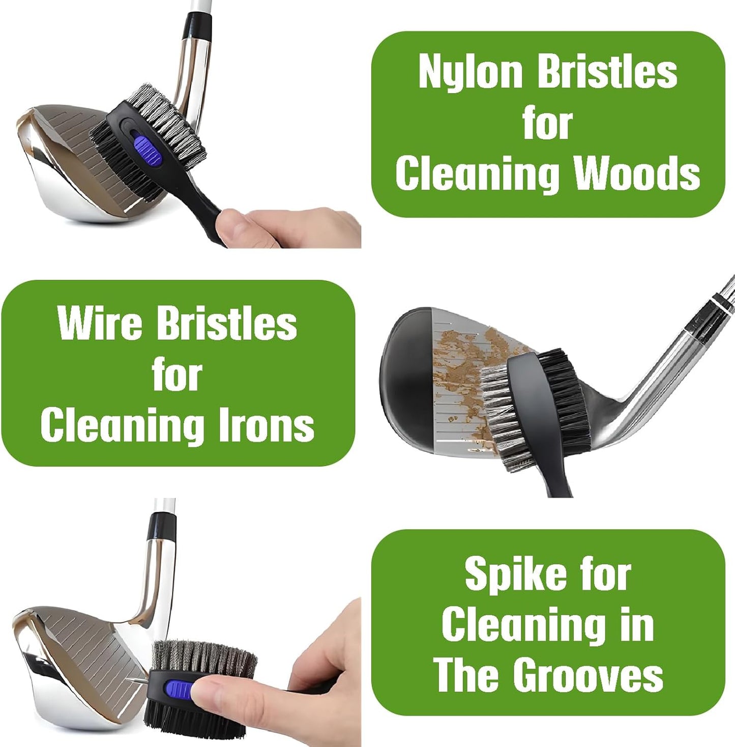 Tropical Plants Golf Towel and Brush Set, Microfiber Waffle Golf Bag Towel with Clip, Golf Cleaning Kit for Men and Women, Leaves Golf Accessories for Golf Fan, Golf Lovers Golfers Retirement Gift