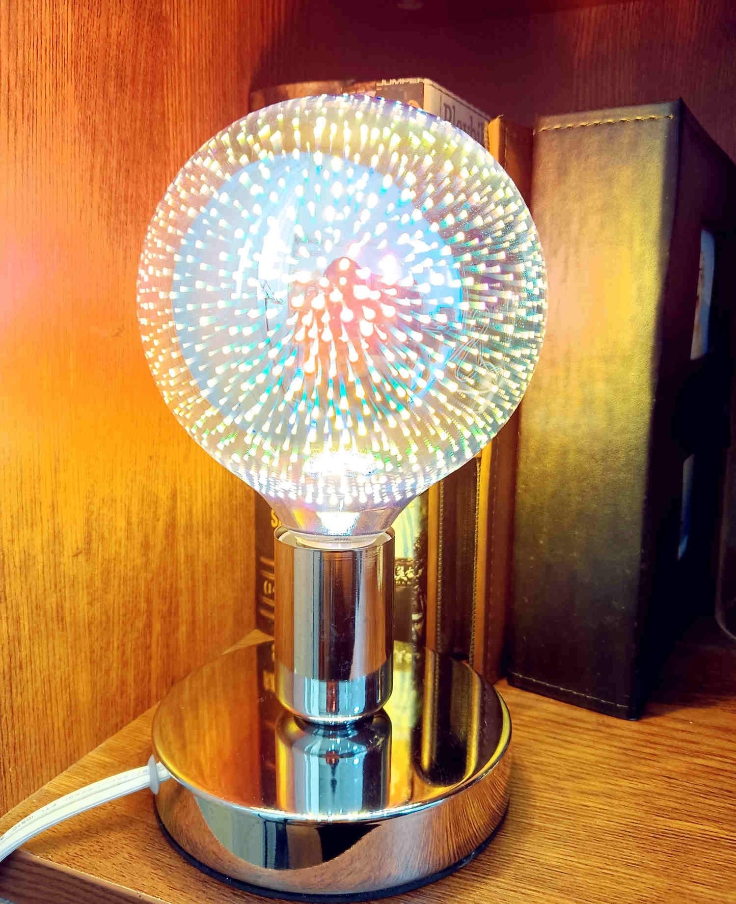 YUANKANG Edison Desk Lamp, Vintage Table Lamp, Metal, Silver, E26/E27, Industrial Retro Design, Model YKDTTDY