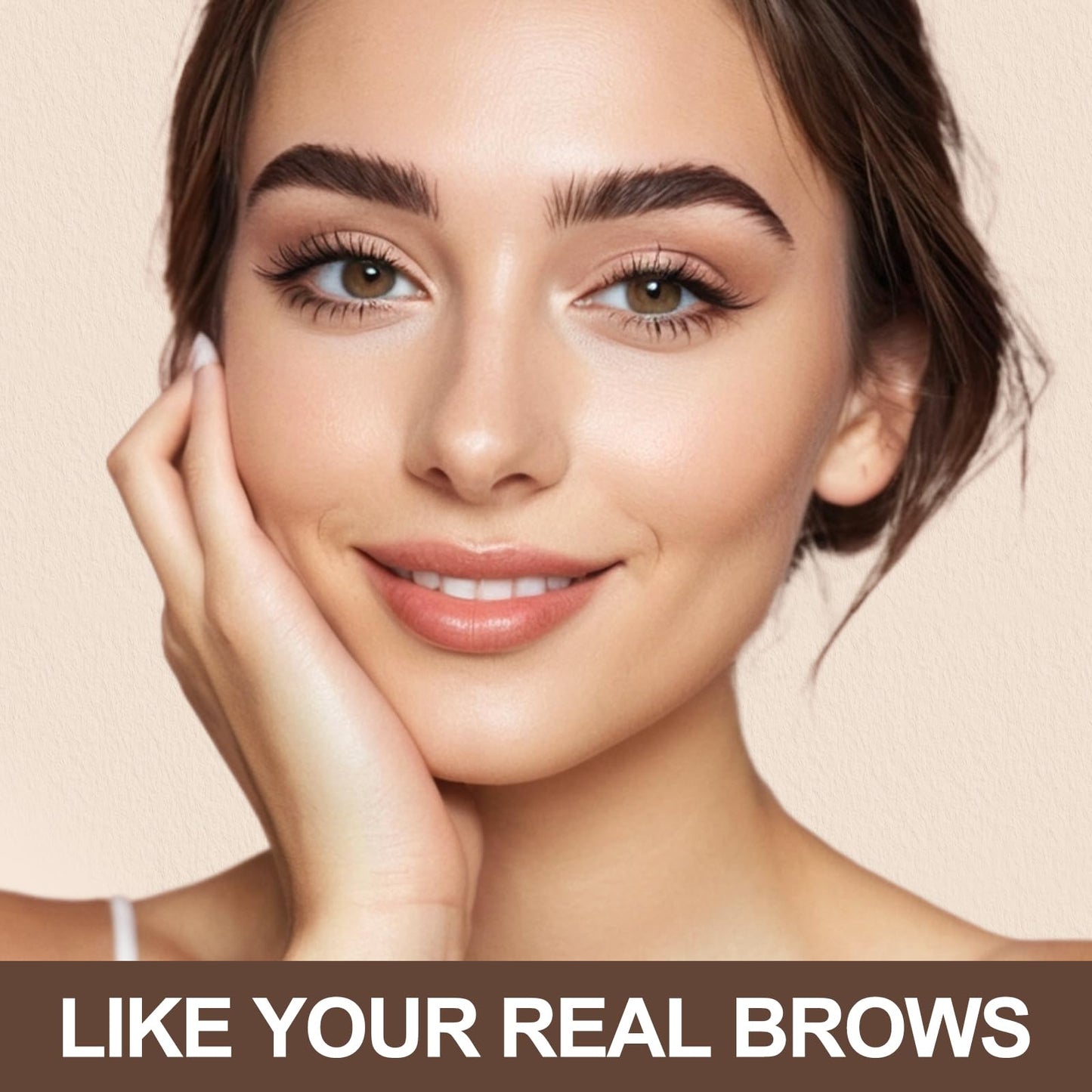 Eyebrow Stamp Stencil Kit - Eyebrow Powder, Makeup for Natural-Looking Brows, Eyebrow Stamp Kit with 27 Reusable Stencils, Easy