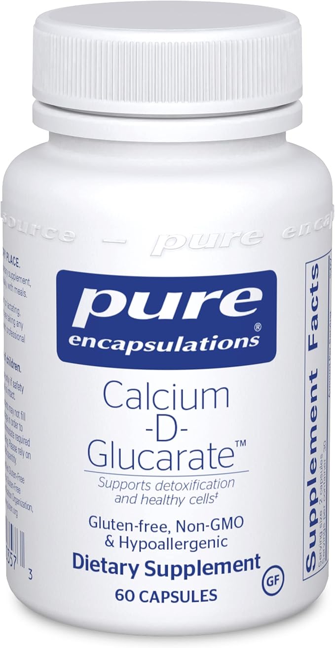 Pure Encapsulations Calcium-D-Glucarate | Supplement to Support Cellular Health in The Liver, Lungs, Breast, and Colon* | 60 Capsules