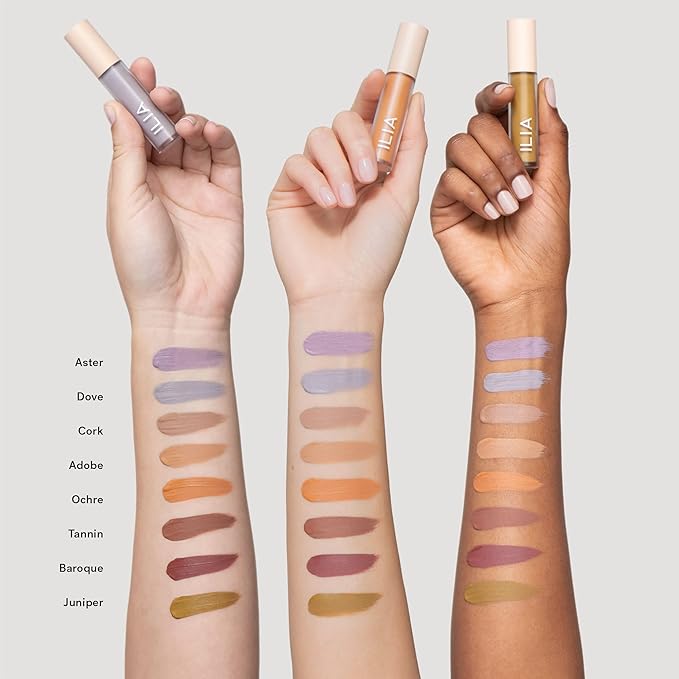 ILIA - Matte Liquid Powder Eye Tint | Cream-to-Powder Eyeshadow, Smudge-Resistant, Quick-Dry, Weightless, Water-Based | Non-Toxic, Vegan, Cruelty-Free, Clean Makeup (Adobe, 0.12 fl oz | 3.5 ml)