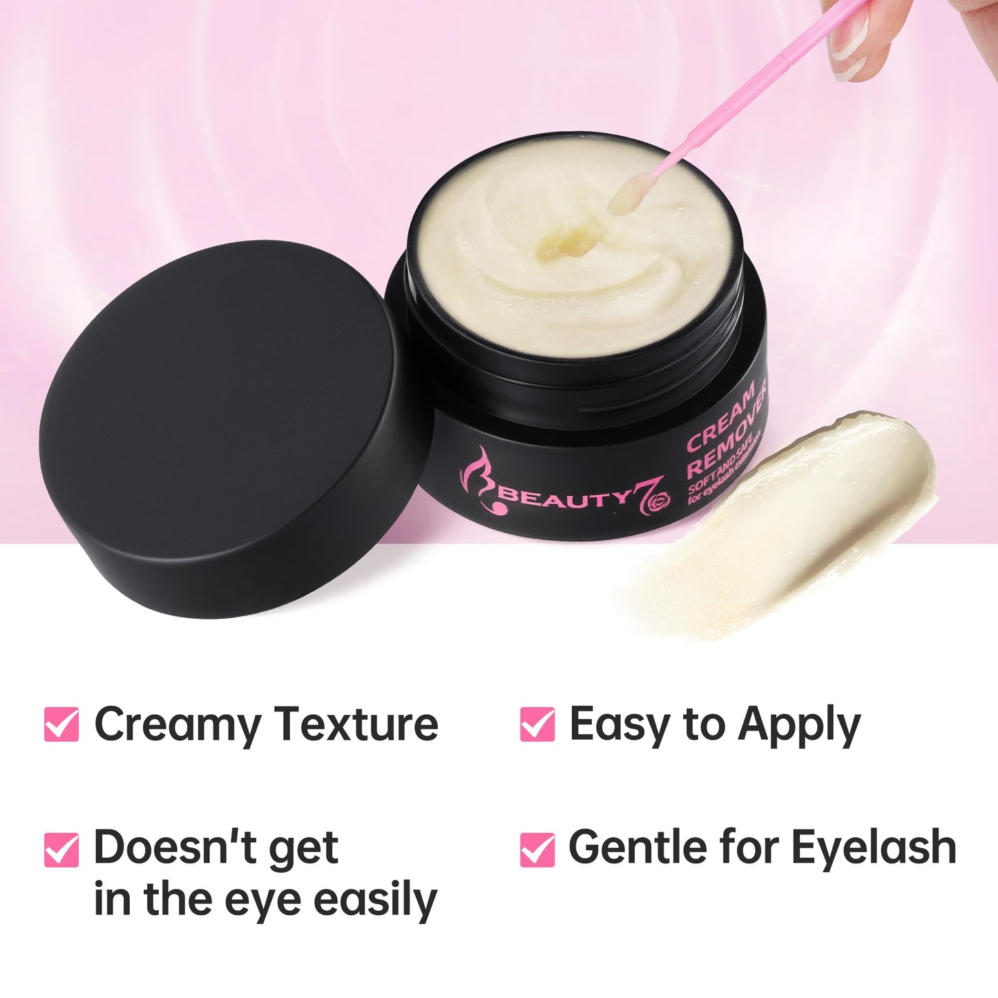 Beauty7 Eyelash Extensions Remover Cream Safe Adhesive Bonder Eyelashes Glue Remover Fast Dissolution Low Irritation Eyelash Ext