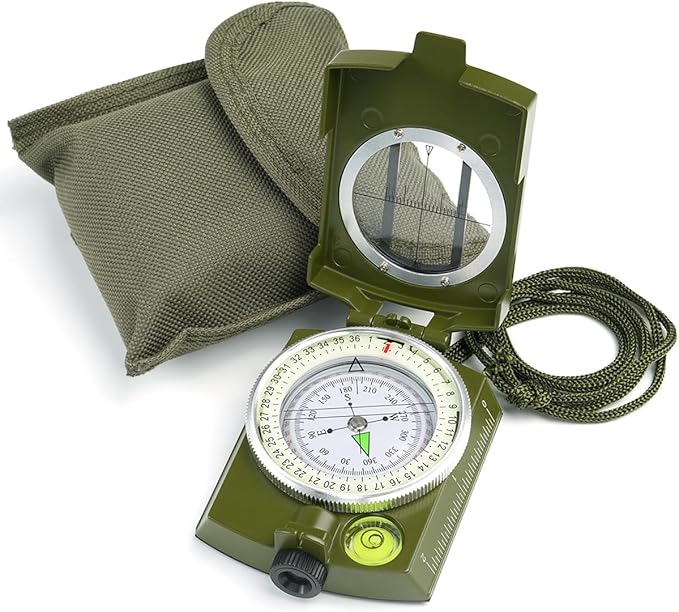 Sportneer Compass Hiking Survival Military Grade Waterproof Boy Scout Compass for Kids Gift Backpacking Camping Hiking Navigation