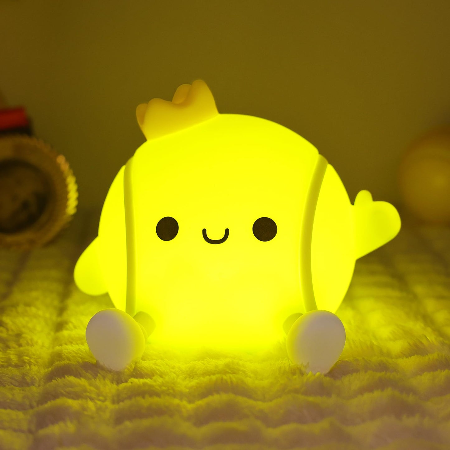 CoolGift Mart Tennis Gifts, Cute Tennis Ball Silicone Night Light, Touch Control & Timer, Suitable for Breastfeeding Reading Wor