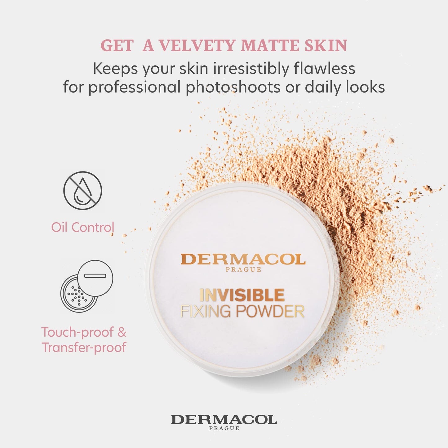 Dermacol Invisible Fixing Powder Color Natural
