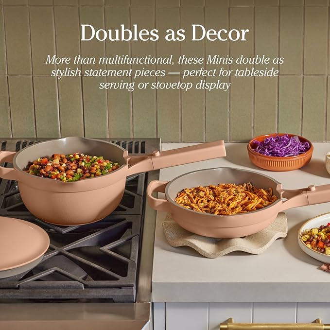 Our Place Mini Always Pan & Mini Perfect Pot Bundle | Multi-Functional Cookware Set Replaces 18 Pieces | Sage