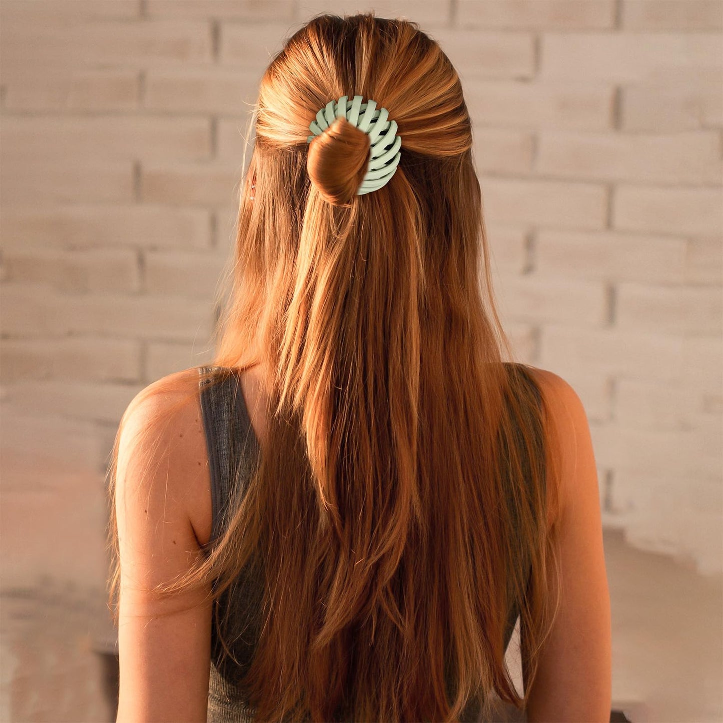 6Pcs Bird Nest Magic Hair Clips Hair Nest for Bun Strong Ponytail Holders Hair Accessories for Women Girls (Soft Colors, Large)