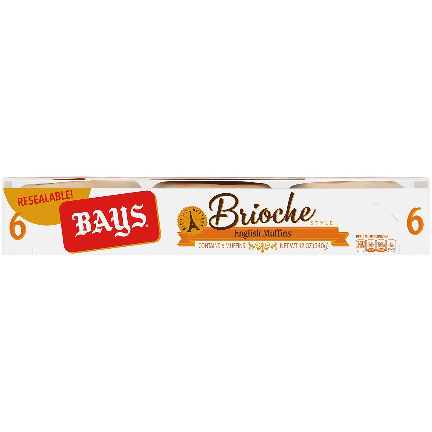Bays Brioche English Muffins | 1 pack (6 count)