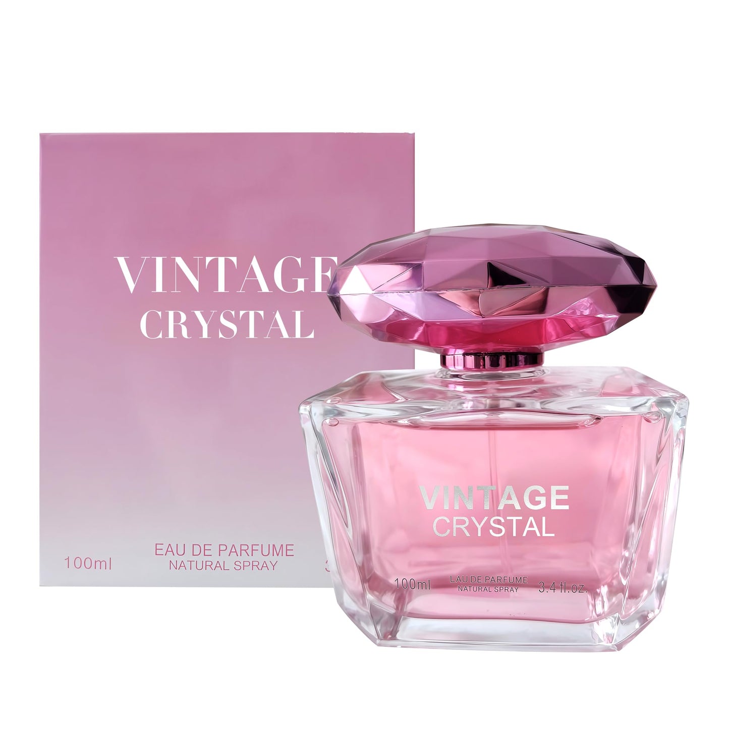 AFLUXE Vintage Crystal Women Perfume–Bold & Sophisticated Scent Eau De Parfum With Citrus,Spice,And Woody Notes Long Lasting Natural Spray Fragrance 3.4 Fl Oz