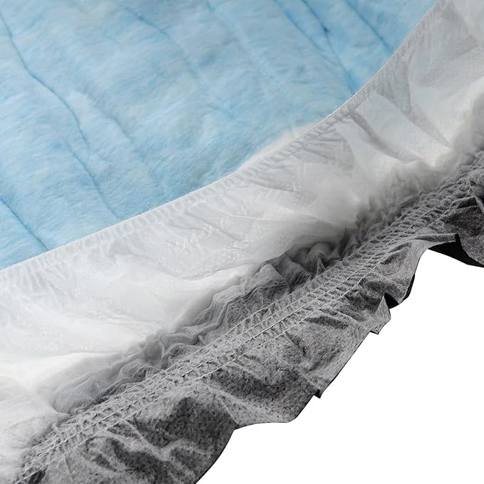CutiePlusU Disposable Adult Diaper Heavy Absorption Dry Surface Adult Diapers All Night- Black 10 Pieces