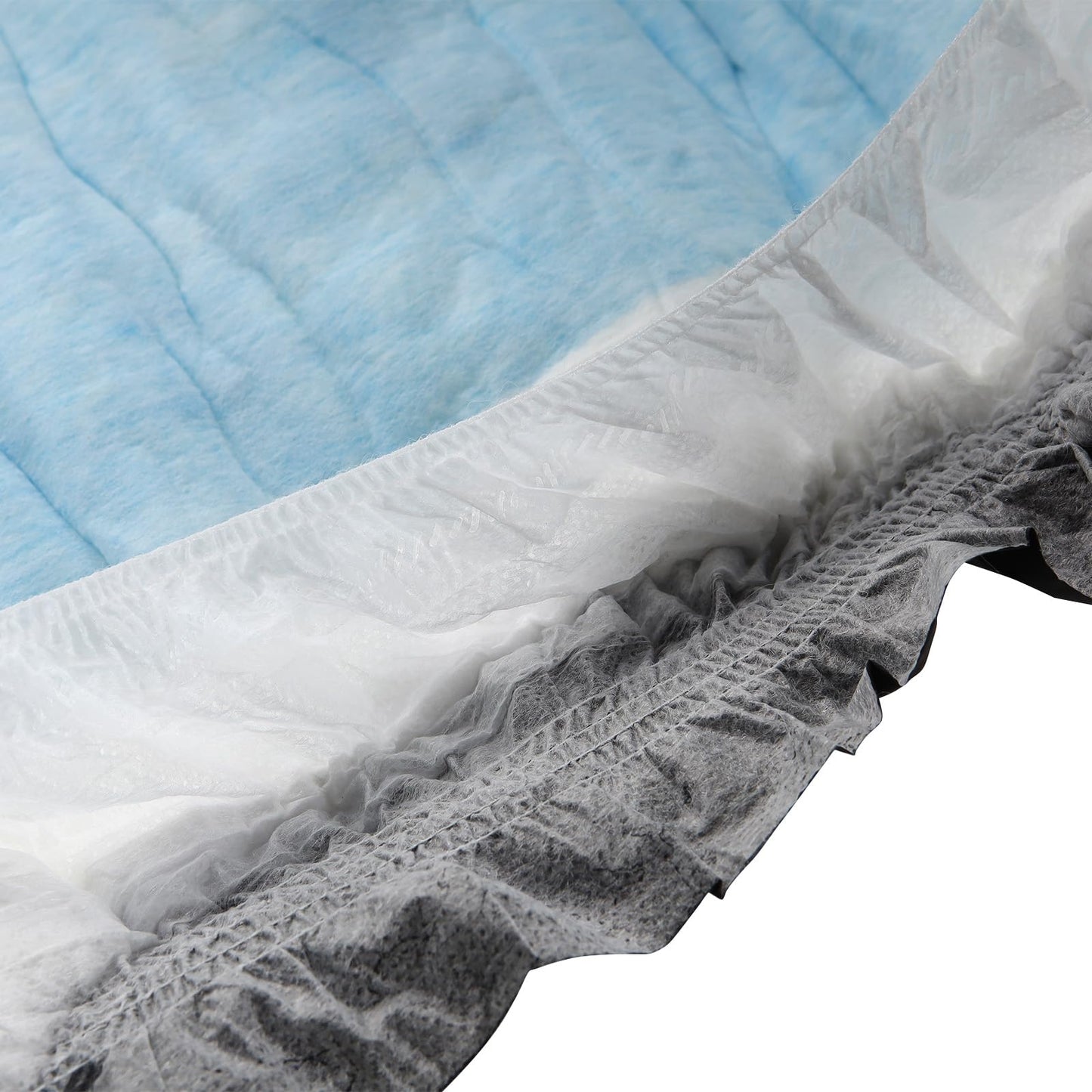 CutiePlusU Disposable Adult Diaper Heavy Absorption Dry Surface Adult Diapers All Night- Black 10 Pieces(Medium 28"-38")
