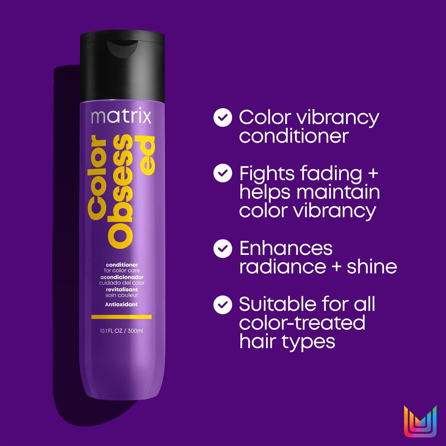 Matrix Color Obsessed Antioxidant Conditioner | Enhances Hair Color & Prevents Fading| For Color Treated Hair | Sulfate-Free | C