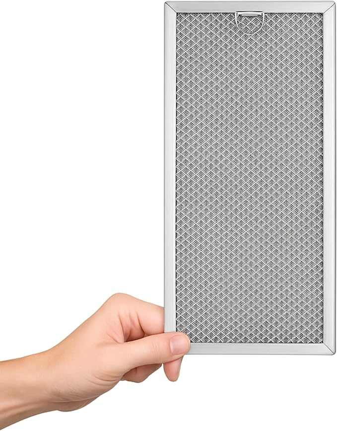 Nispira WB06X10596 Microwave Replacement Grease Filter 13.4" x 5.9" Compatible with GE Whirlpool Maytag Microwave Range Hood WB06X10596, 8 Packs