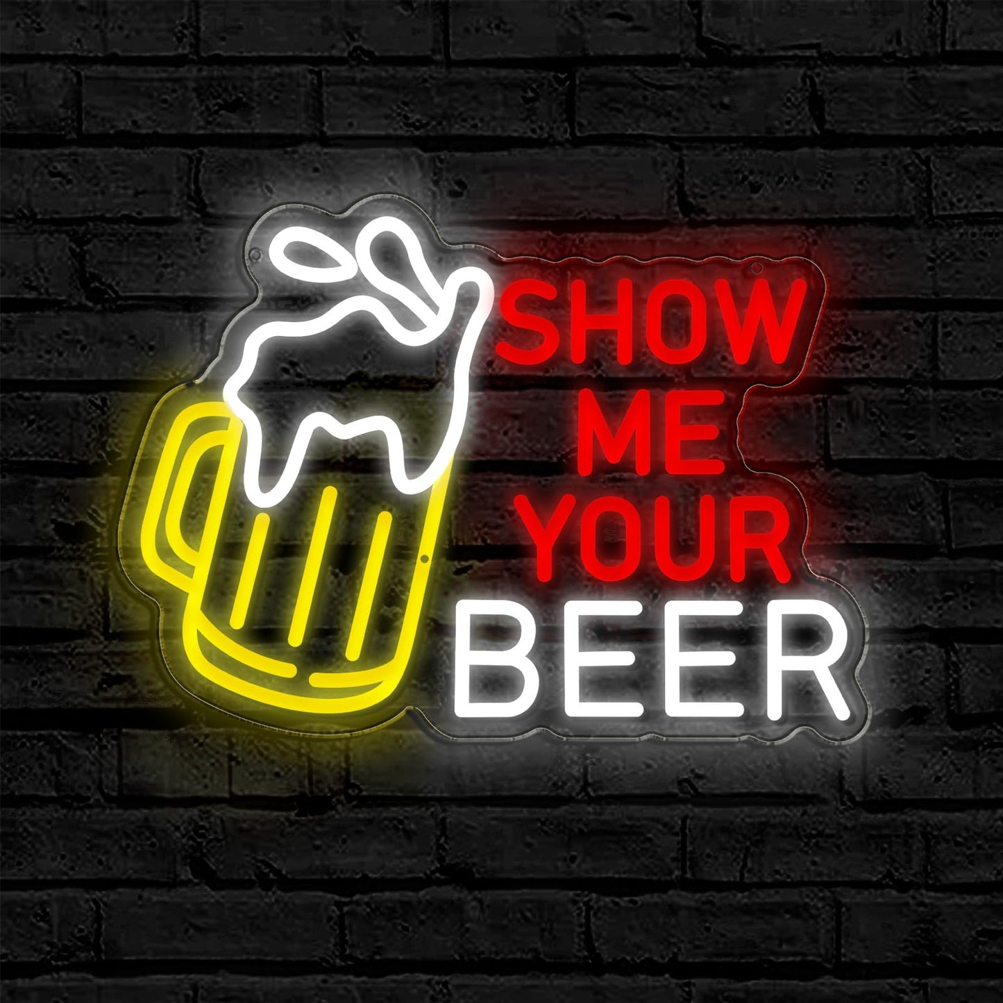 Ao Yee Zgl malt-inspired Neon Sign For Wall Decoration  Neon Sign For Bedroom  Led Sign For Bar Restaurant Christmas Birthday Party Gift Led Home Wall Art Decoration