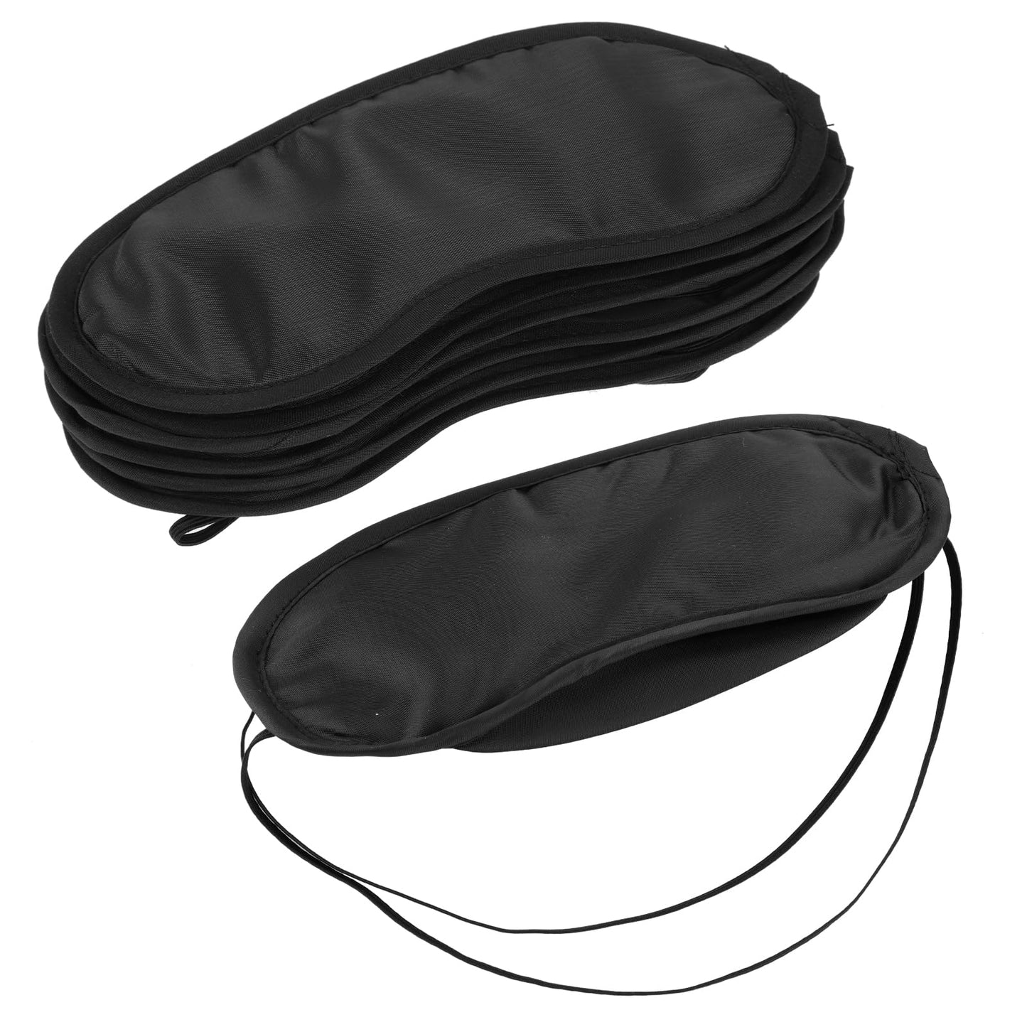 COMNICO 6pcs Blindfold Eye Mask Shade Cover Eye Mask Sleep Masks Sleeping Mask Party Supply with Adjustable Strap for Men and Women (Black)