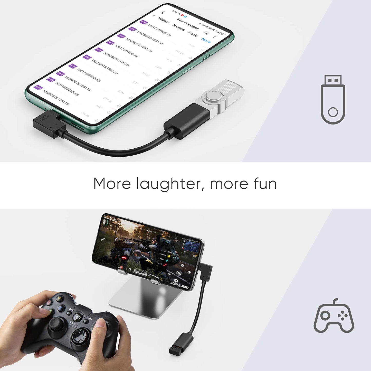 Cablecreation Type C To Usb 3.0 Adapter, 90 Degree Usb C Male To Usb A Female Otg Cable Adapter, Compatible With Macbook Pro, Sa