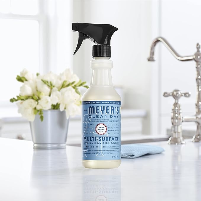 MRS. MEYER'S CLEAN DAY All-Purpose Cleaner Spray, Rain Water, 16 fl. oz - Pack of 3