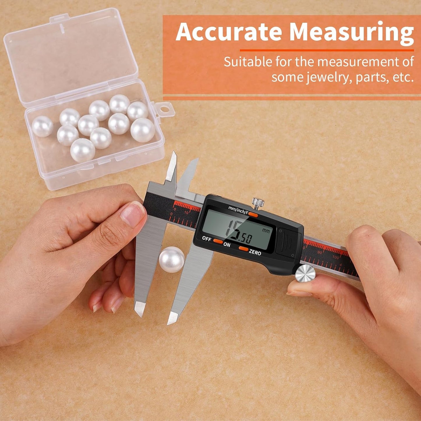 Digital Caliper 12 Inch,HARDELL Caliper Measuring Tool with Large LCD Screen,Electronic Digital Vernier Caliper Auto-Off Feature,Inch/MM/Fraction,Digital Ruler for 3D Printing/Jewelers/Woodworkers