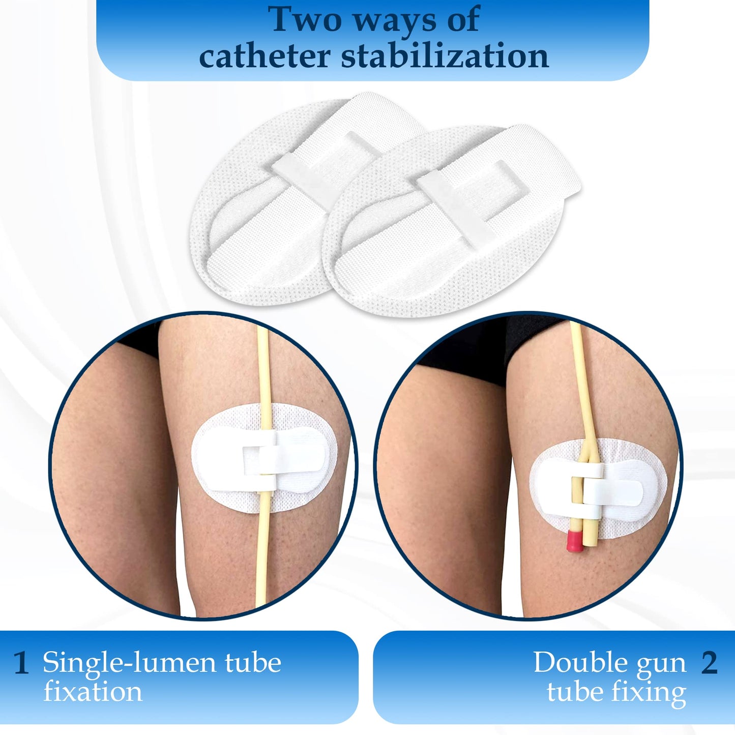 Foley Catheter Stabilization Device, Urinary Leg Bag Holder, Pack of 4