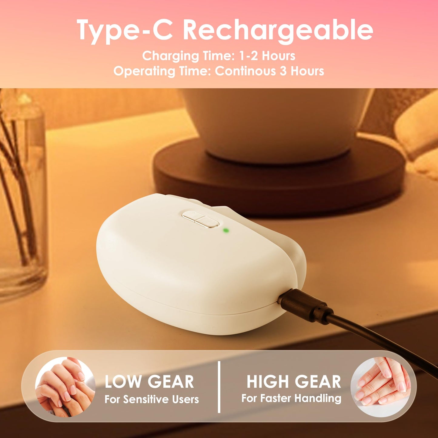 Electric Nail Clippers Upgraded 3 in 1 Automatic - with Polishing, Dust Storage & LED Light, Nail File Toenail Trimmer, Gifts fo