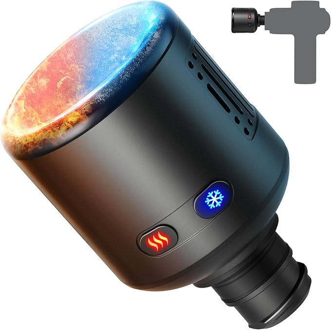 RENPHO Massage Gun Head with Heat and Cool for Model RP-GM171-N1, R-WMG08, Percussion Muscle Massager Attachment, Portable...