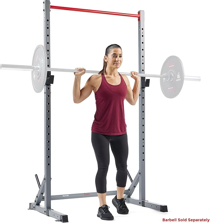 Sunny Health & Fitness Multifunctional Strength Training Home Gym – Complete Workout Equipment with Training Attachments, ...