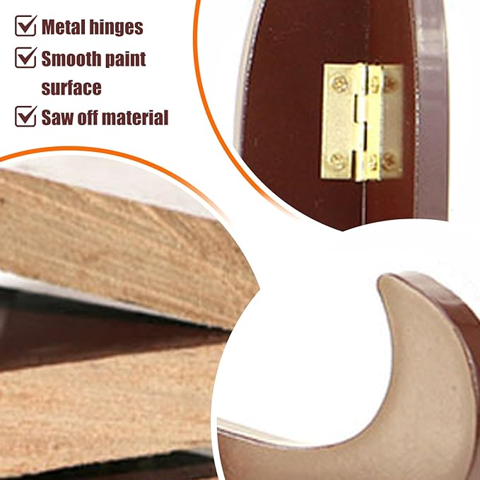 Plate Display Stands 6 Inch Vertical Wooden Plate Stands for Display Multi-Purpose Decorative Picture Easel Holder for Book, Pictures or Other Items| Wooden Stand